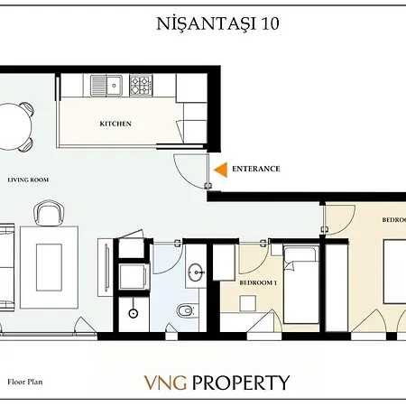 Charming Bright Brand New 2bd1bath Views 121 Apartamento